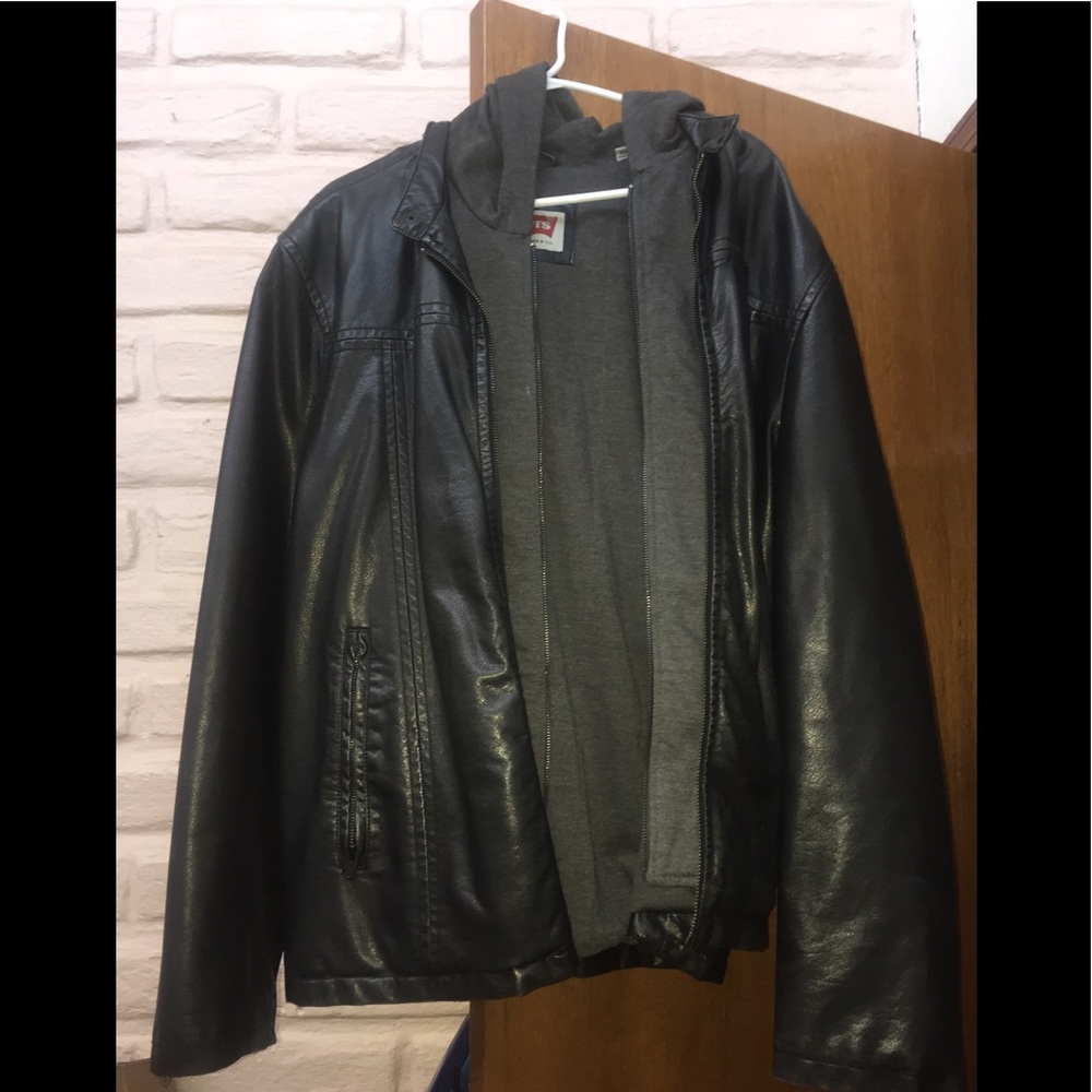 Men’s Faux Leather Coat